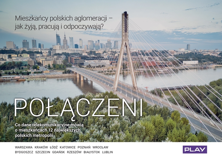 Największe metropolie są napędzane usługami telekomunikacyjnymi. Polacy wykorzystują coraz więcej danych w sieci