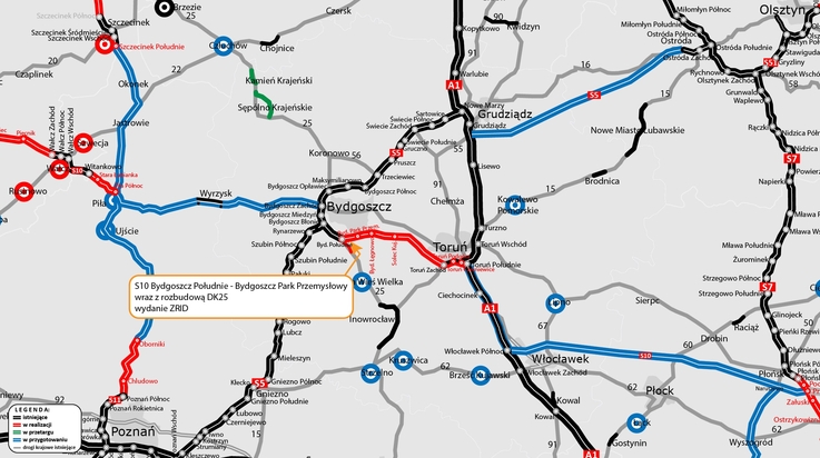 GDDKiA: możemy budować pierwszy odcinek S10 Bydgoszcz – Toruń